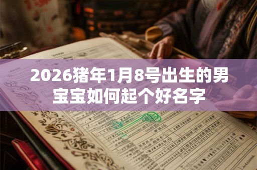 2026猪年1月8号出生的男宝宝如何起个好名字