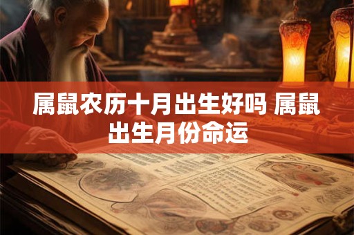 属鼠农历十月出生好吗 属鼠出生月份命运