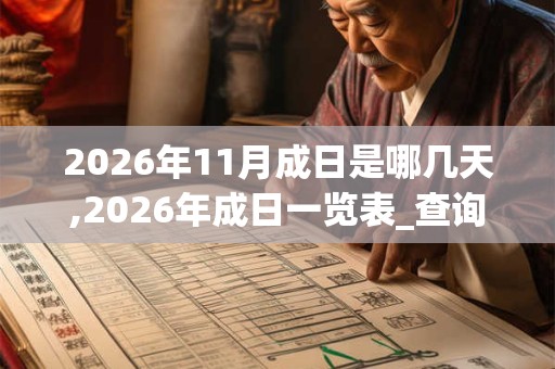 2026年11月成日是哪几天,2026年成日一览表_查询表