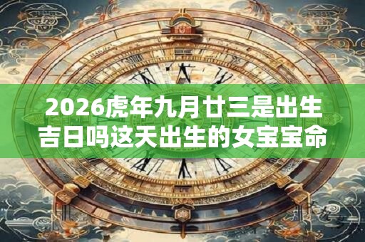 2026虎年九月廿三是出生吉日吗这天出生的女宝宝命运解析