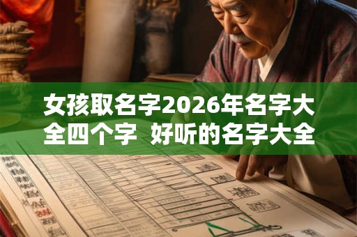 女孩取名字2026年名字大全四个字  好听的名字大全女孩