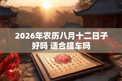 2026年农历八月十二日子好吗 适合提车吗