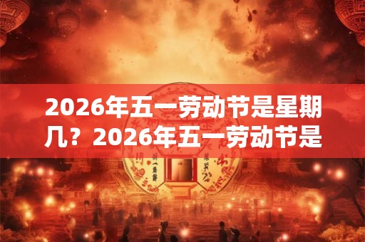 2026年五一劳动节是星期几？2026年五一劳动节是黄道吉日吗？