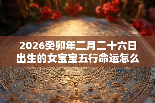 2026癸卯年二月二十六日出生的女宝宝五行命运怎么样