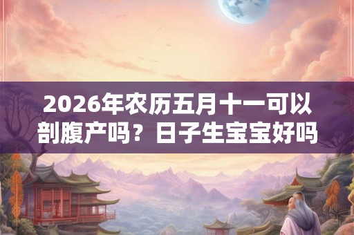 2026年农历五月十一可以剖腹产吗？日子生宝宝好吗？