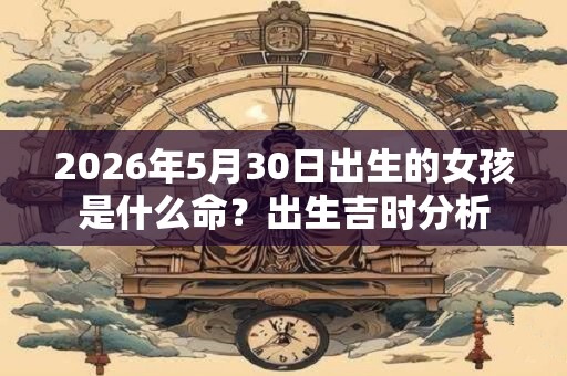 2026年5月30日出生的女孩是什么命？出生吉时分析