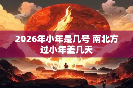 2026年小年是几号 南北方过小年差几天