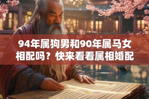 94年属狗男和90年属马女相配吗？快来看看属相婚配的解析！