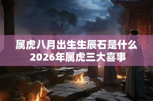 属虎八月出生生辰石是什么 2026年属虎三大喜事