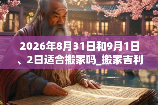 2026年8月31日和9月1日、2日适合搬家吗_搬家吉利吗