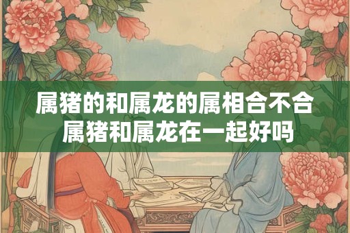 属猪的和属龙的属相合不合 属猪和属龙在一起好吗