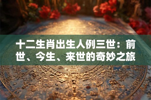 十二生肖出生人例三世：前世、今生、来世的奇妙之旅