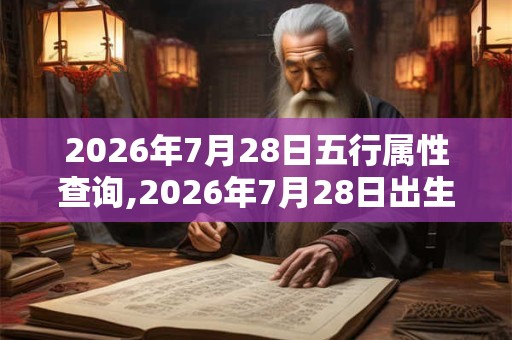 2026年7月28日五行属性查询,2026年7月28日出生五行属什么