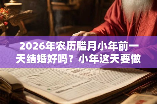 2026年农历腊月小年前一天结婚好吗？小年这天要做什么？