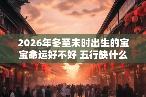 2026年冬至未时出生的宝宝命运好不好 五行缺什么