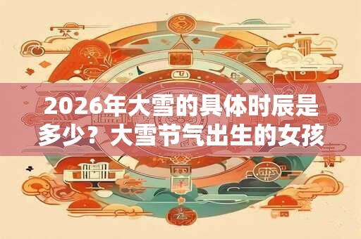 2026年大雪的具体时辰是多少？大雪节气出生的女孩好吗