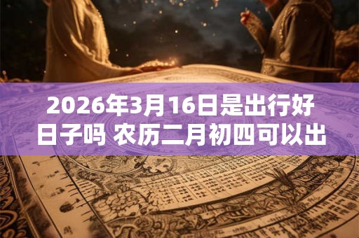 2026年3月16日是出行好日子吗 农历二月初四可以出远门吗