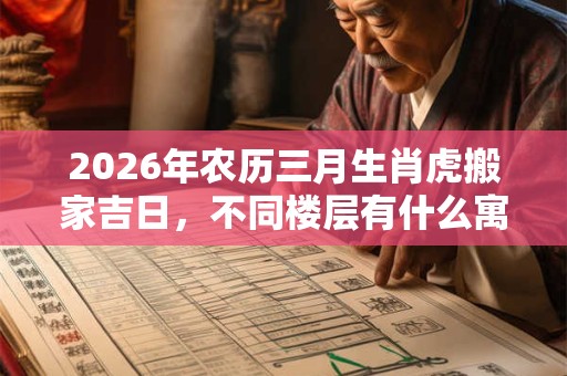 2026年农历三月生肖虎搬家吉日，不同楼层有什么寓意