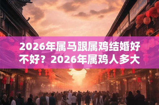 2026年属马跟属鸡结婚好不好？2026年属鸡人多大？