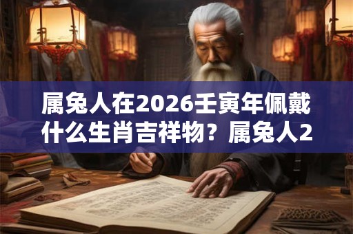 属兔人在2026壬寅年佩戴什么生肖吉祥物？属兔人2026年大利方位