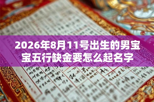 2026年8月11号出生的男宝宝五行缺金要怎么起名字
