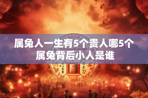 属兔人一生有5个贵人哪5个 属兔背后小人是谁