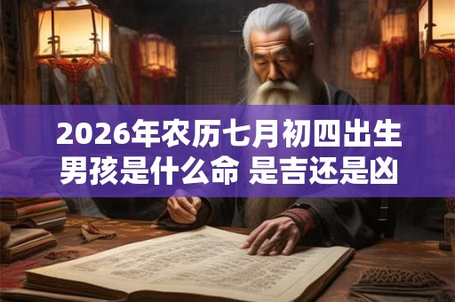 2026年农历七月初四出生男孩是什么命 是吉还是凶