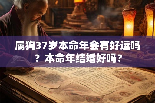 属狗37岁本命年会有好运吗？本命年结婚好吗？