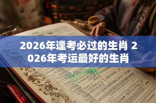 2026年逢考必过的生肖 2026年考运最好的生肖
