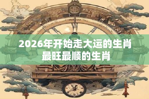 2026年开始走大运的生肖 最旺最顺的生肖