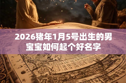 2026猪年1月5号出生的男宝宝如何起个好名字