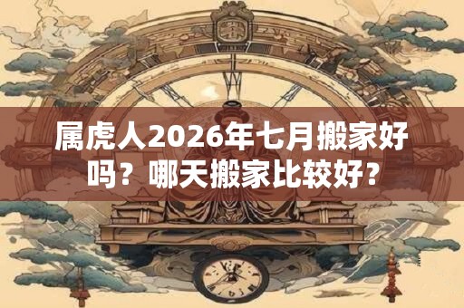 属虎人2026年七月搬家好吗？哪天搬家比较好？