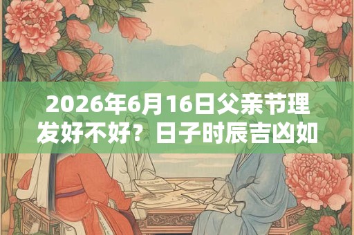 2026年6月16日父亲节理发好不好？日子时辰吉凶如何？