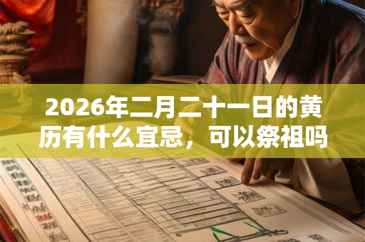 2026年二月二十一日的黄历有什么宜忌，可以祭祖吗？