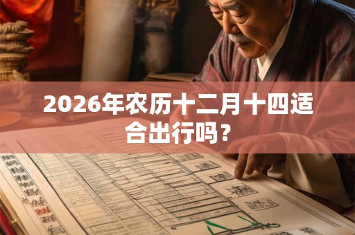 2026年农历十二月十四适合出行吗？