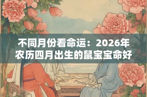 不同月份看命运：2026年农历四月出生的鼠宝宝命好不好