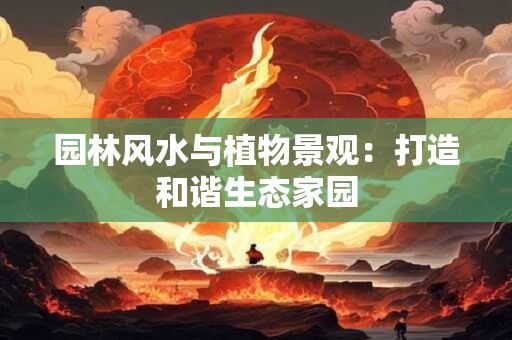 园林风水与植物景观：打造和谐生态家园