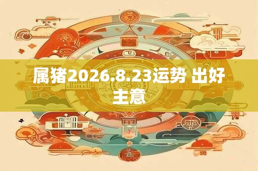 属猪2026.8.23运势 出好主意