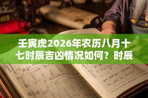 壬寅虎2026年农历八月十七时辰吉凶情况如何？时辰宜什么忌什么？