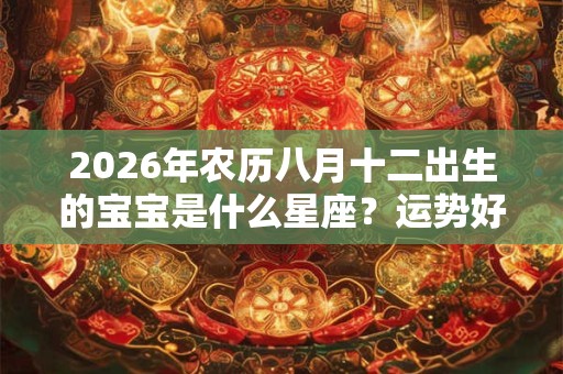 2026年农历八月十二出生的宝宝是什么星座？运势好不好？