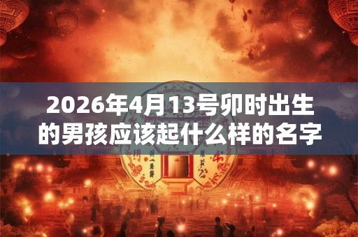 2026年4月13号卯时出生的男孩应该起什么样的名字