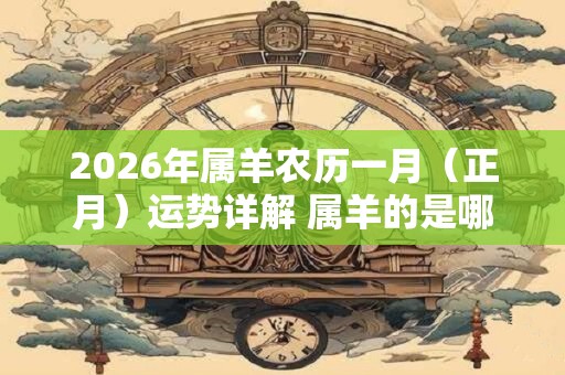 2026年属羊农历一月（正月）运势详解 属羊的是哪一年出生的