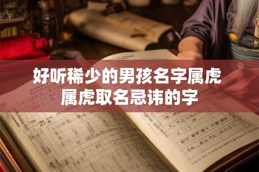 好听稀少的男孩名字属虎 属虎取名忌讳的字