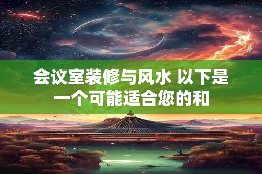 会议室装修与风水 以下是一个可能适合您的和