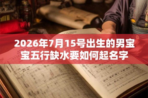 2026年7月15号出生的男宝宝五行缺水要如何起名字