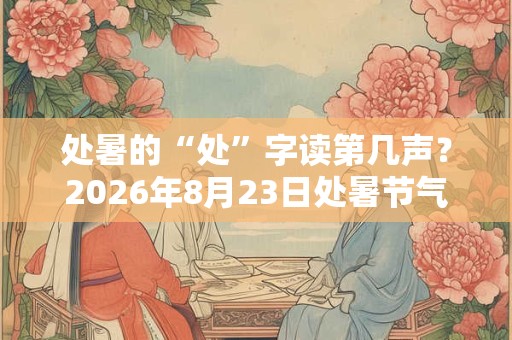 处暑的“处”字读第几声？2026年8月23日处暑节气出伏了吗？