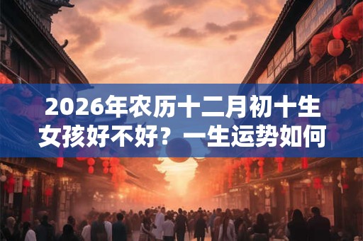 2026年农历十二月初十生女孩好不好？一生运势如何？