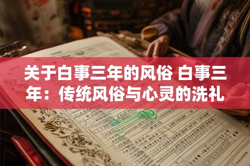 关于白事三年的风俗 白事三年：传统风俗与心灵的洗礼