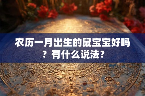 农历一月出生的鼠宝宝好吗？有什么说法？