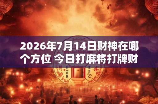 2026年7月14日财神在哪个方位 今日打麻将打牌财运方位！